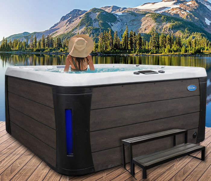 Calspas hot tub being used in a family setting - hot tubs spas for sale Norfolk